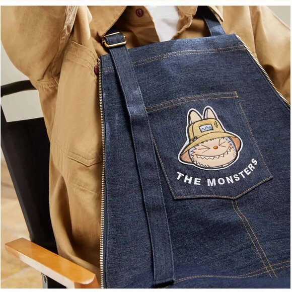 Pop MART Labubu the Monsters Fall in Wild Denim Tote Bag/Apron NEW & SEALED  T - Picture 5 of 14